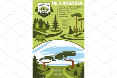 Landscape design banner | Work Illustrations ~ Creative Market