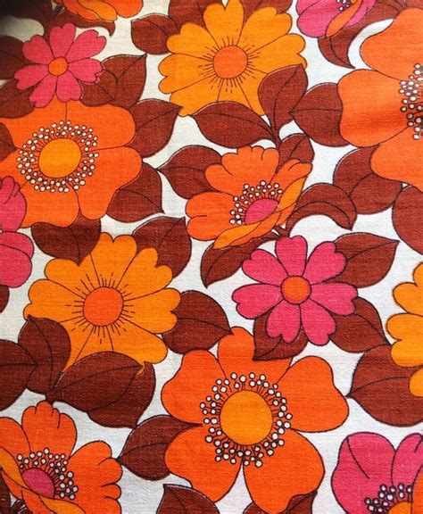 60s mod floral fabric swedish bold pattern in great condition | Retro flowers, Pattern, Printing ...