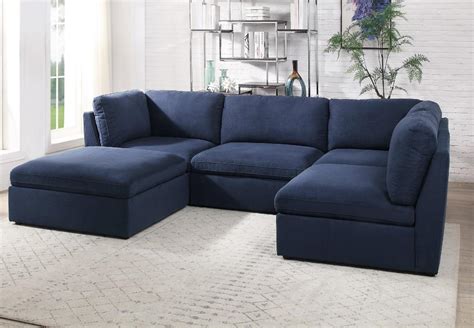 Crosby Blue Modular Sectional Sofa | KFROOMS | Furniture Sale