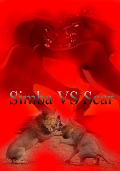 Simba VS Scar - The Lion King Fan Art (32375869) - Fanpop