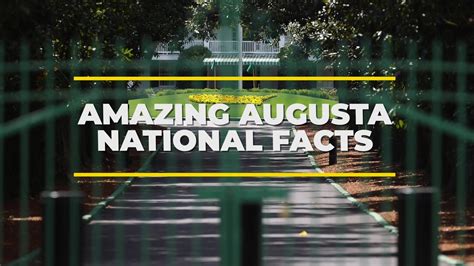 Amazing Augusta National Facts - Golf