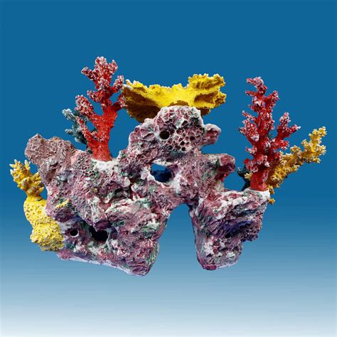 DM047PNP Medium Coral Reef Aquarium Decoration for Marine Fish Tanks