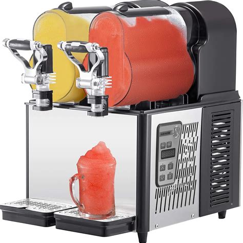 Amazon.com: VEVOR Commercial Slushy Machine, 3LX2 Tank Slush Drink ...