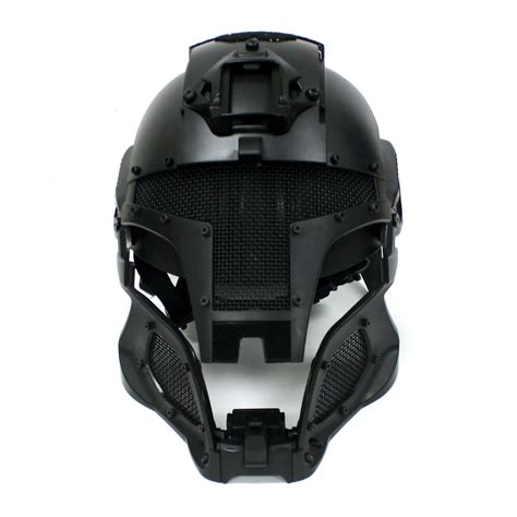 Full Face Airsoft Helmet Black Interstellar Space Battle Trooper Tactical Mask – EconoSuperStore