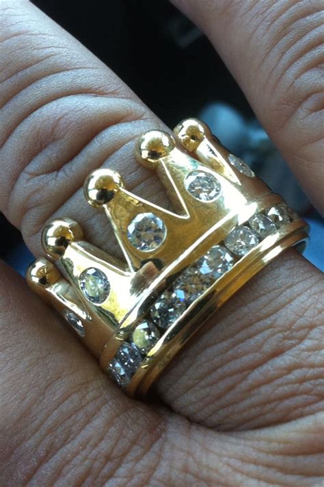 Gold Crown Ring For Men