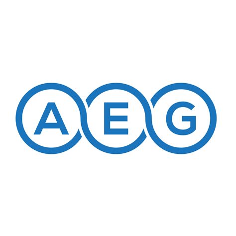 AEG letter logo design on white background. AEG creative initials letter logo concept. AEG ...