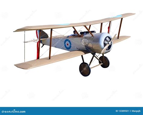 Radio Controled WWI Model Biplane Stock Image - Image of airplane ...