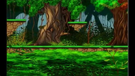 Hand painted 2D Forest platform for games - YouTube