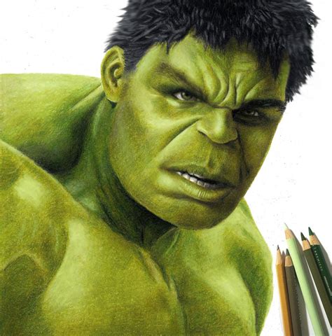 Colored Pencil Drawing of the Hulk by JasminaSusak on DeviantArt