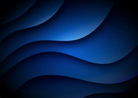 Dark Blue Wave Background