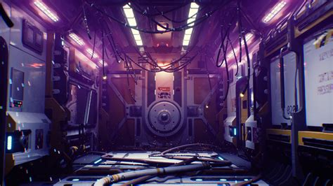 ArtStation - Sci-fi Spaceship Interior