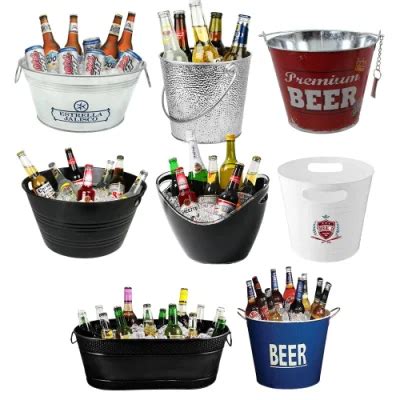 5 8 10 Qt Beer Cooler Rectangular Tin Beer Ice Bucket with Opener - China Ice Bucket and Metal ...