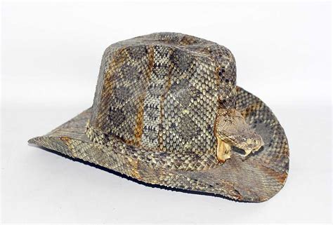 Rattlesnake Skin Cowboy Hat