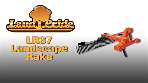 Land Pride LR37 Series Landscape Rake - YouTube