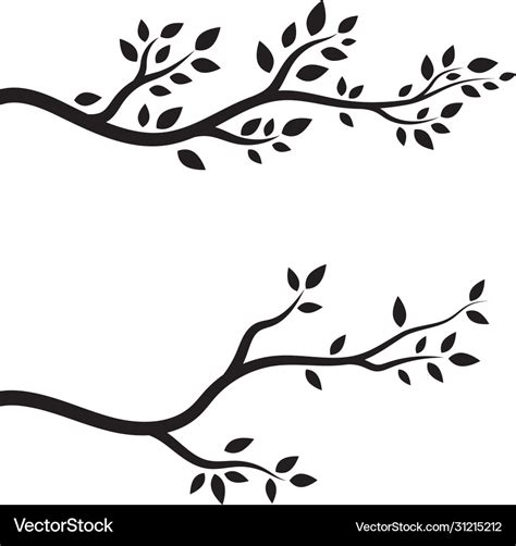 Tree branch design Royalty Free Vector Image - VectorStock