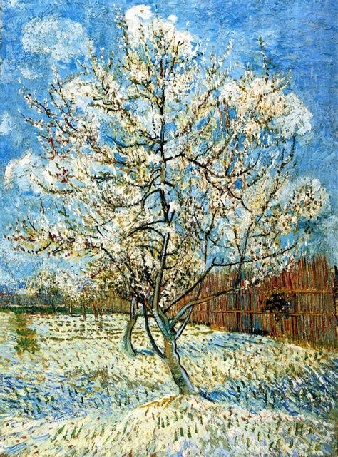 Peach Trees in Blossom, 1888 - Vincent van Gogh - WikiArt.org