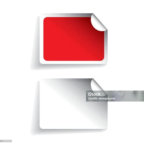 Blank Labels Or Stickers Vector Stock Illustration - Download Image Now ...