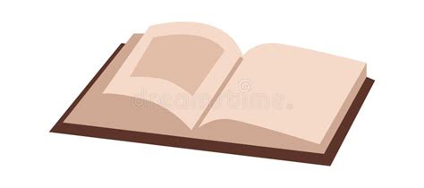 Flat open book stock illustration. Illustration of learn - 272739657