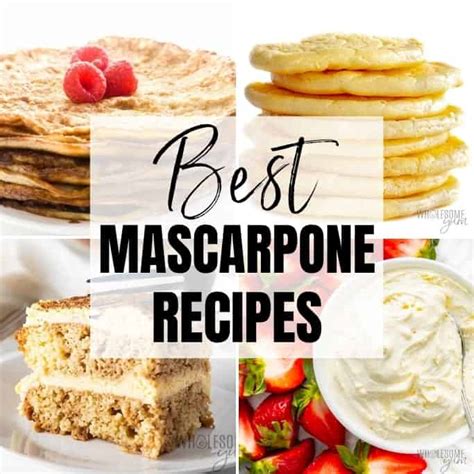 Mascarpone Cheese Dessert Recipes