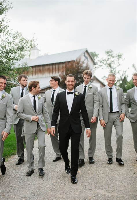 7 Distinctive Grooms That Stand Out From Their Groomsmen | Groomsmen grey, Gray groomsmen suits ...