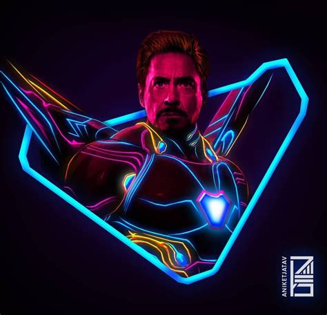 Iron Man Neon Wallpapers - Wallpaper Cave