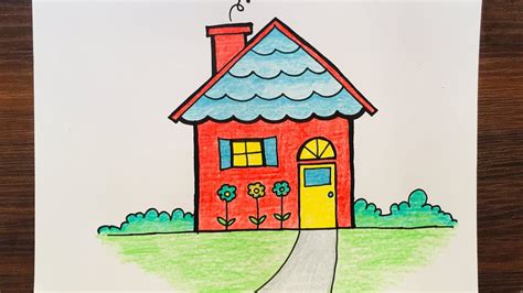 How To Draw A Mansion For Kids Mansion Drawing For Kids