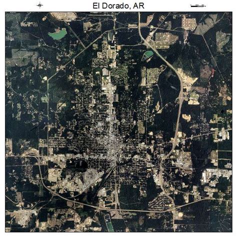 Aerial Photography Map of El Dorado, AR Arkansas