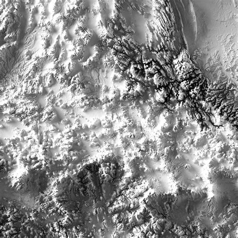 Mexico Elevation Map - Muir Way