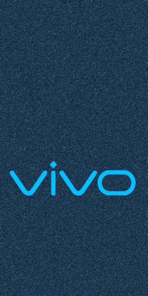 Download Blue Vivo Logo Denim Wallpaper | Wallpapers.com