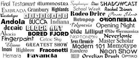 1000 OpenType Fonts - Fonts and Font Tools Software for PC