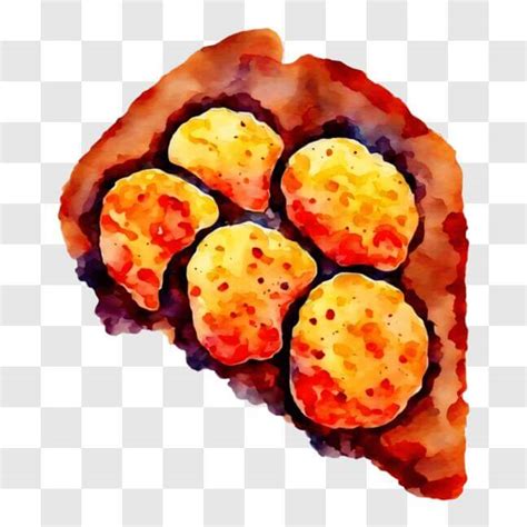 Download Colorful Watercolor Pizza Slice Painting PNG Online - Creative ...