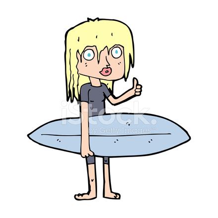 Cartoon Surfer Girl Stock Photo | Royalty-Free | FreeImages