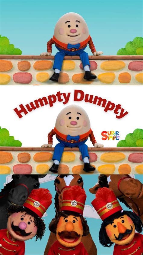 Humpty Dumpty | Super Simple Songs | Nursery Rhymes [Video] | Preschool songs, Super simple ...