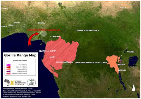 Western Lowland Gorilla Habitat Map