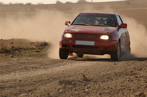 Red Rally Car Driver Sport Competition Photo Background And Picture For Free Download - Pngtree