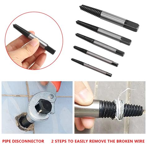 5pcs/box Silver Black The Nail Puller Sturdy Tool Screw Extractor Nail Component Boring Crown-in ...