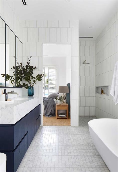 Coastal luxe meets Hamptons style in this Mornington Peninsula home | Coastal bathroom design ...