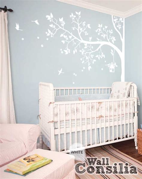 White Tree Wall Decal - Wall Design Ideas