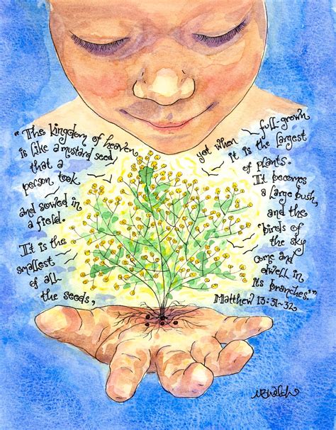 Mustard Seed Parable Scripture Art Print Catechesis of the - Etsy