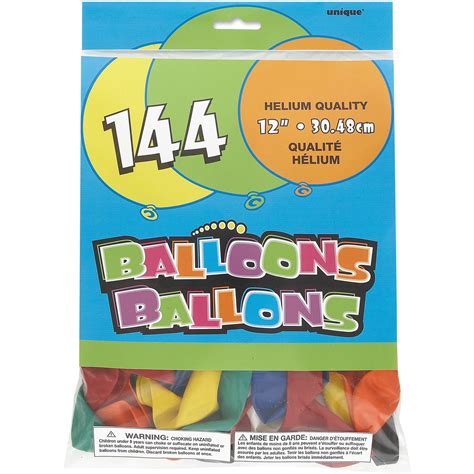 Latex Balloons, 12 in, Assorted, 144ct - Walmart.com - Walmart.com