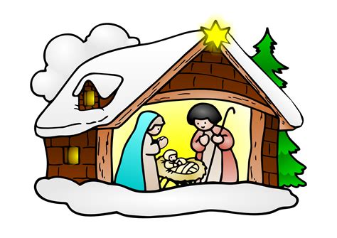 christmas jesus birth clipart - Clip Art Library