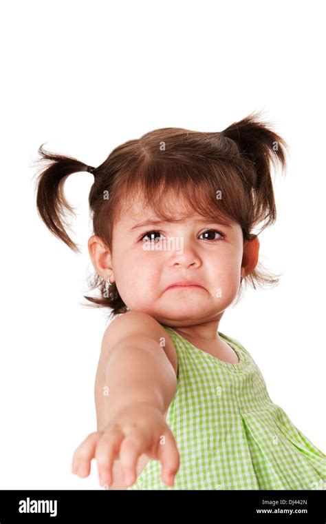 Sad face of little girl Stock Photo - Alamy