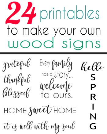 Free Printable Stencils For Wood Signs