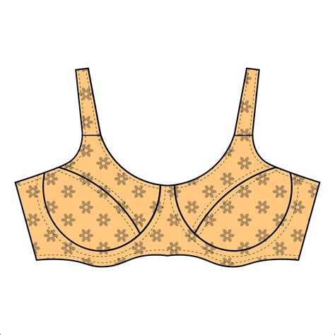 7 Best Images of Bra Cup Pattern Printable - Bra Cup Sewing Pattern, Bra Pattern and How to Make ...