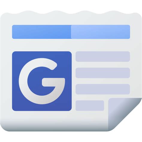 Google news 3D Color icon