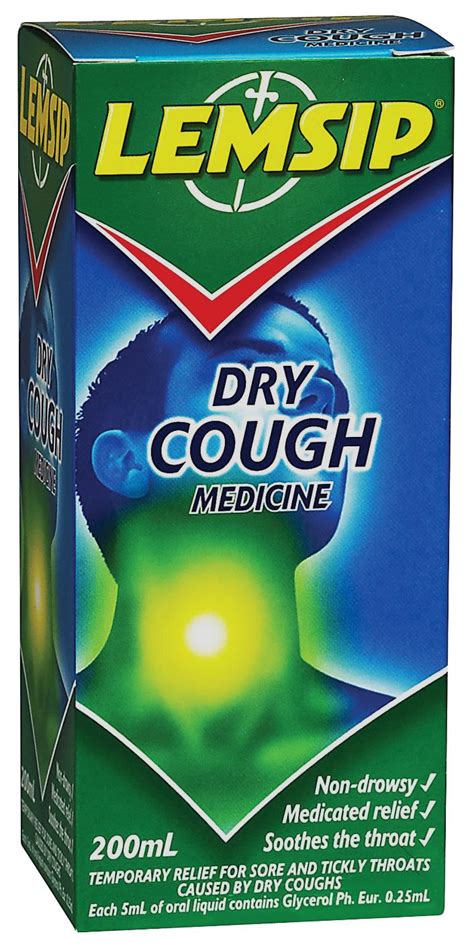 Lemsip Cough Medicine Medicine For Dry Cough 200ml