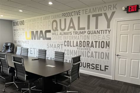 UMAC Conference Room Wall Graphic | Elevated Sign Solutions