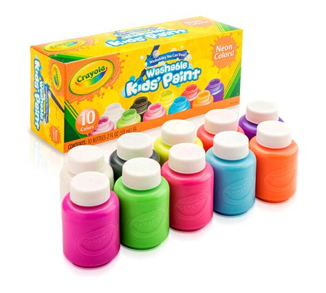 Washable Kids' Neon Paint, 10 ct. - Crayola