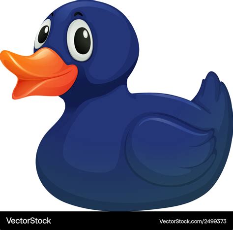 A blue rubber duck Royalty Free Vector Image - VectorStock