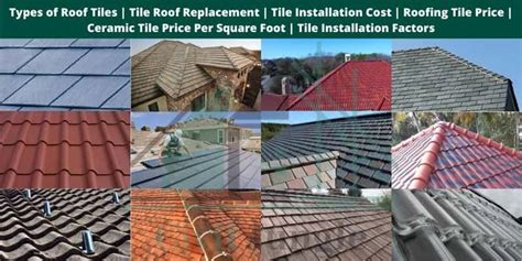 Types of Roof Tiles | Tile Roof Replacement | Tile Installation Cost ...